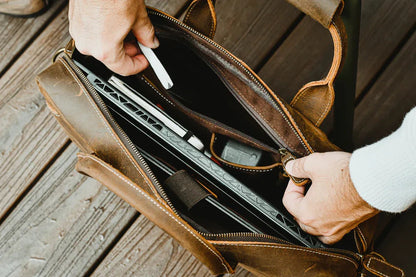The Ferrini – Vintage Leather Briefcase | Verrone