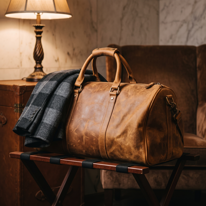 Domani large leather duffle bag