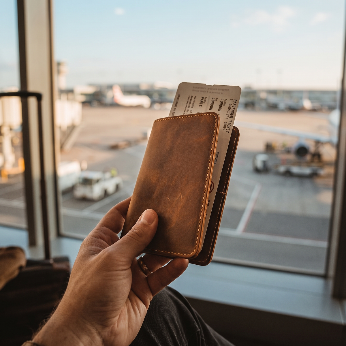Passaggio leather passport cover