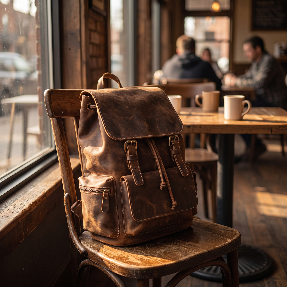 Ravello vintage leather backpack
