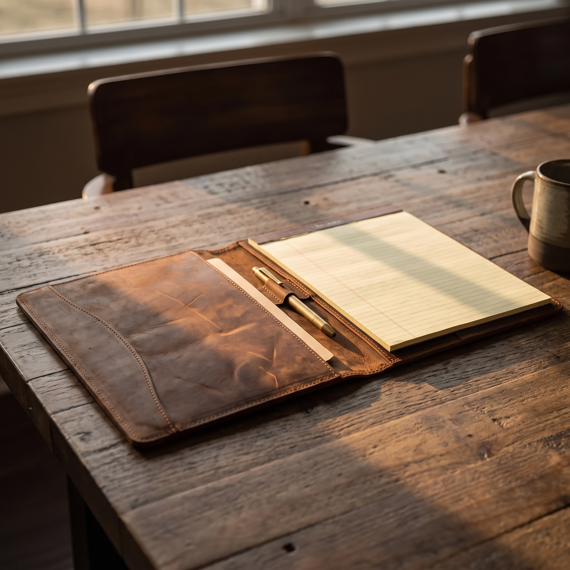 Scrivano leather padfolio