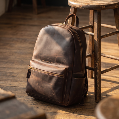 Vitale handcrafted leather backpack