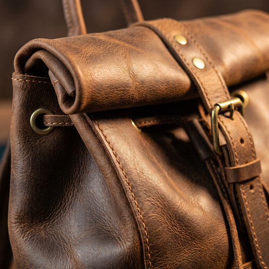 Ovidio leather detail