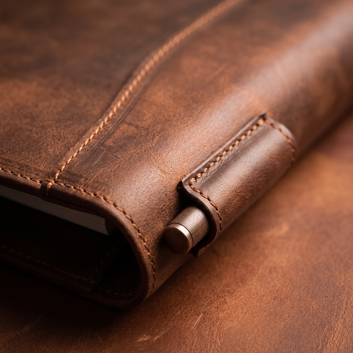 Scrivano leather detail