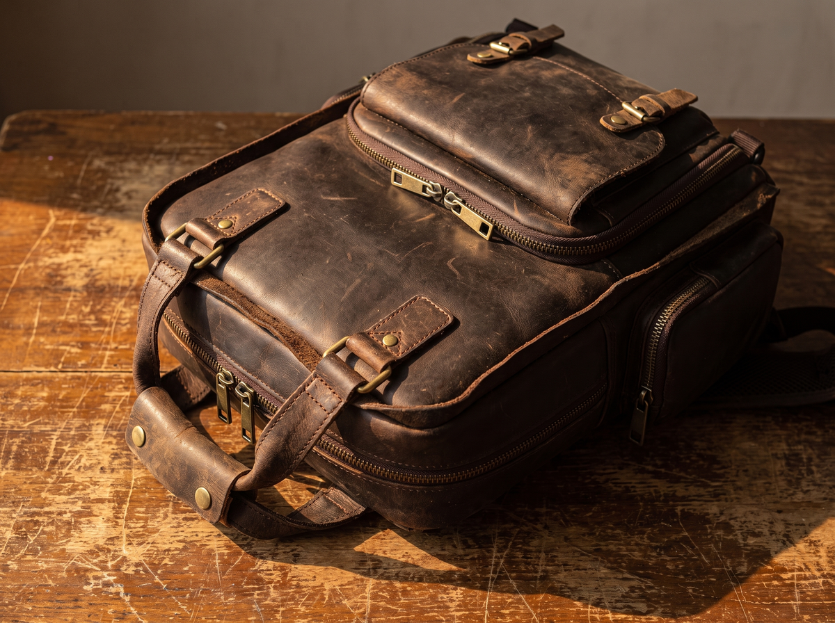 Leather instead of nylon, on purpose
