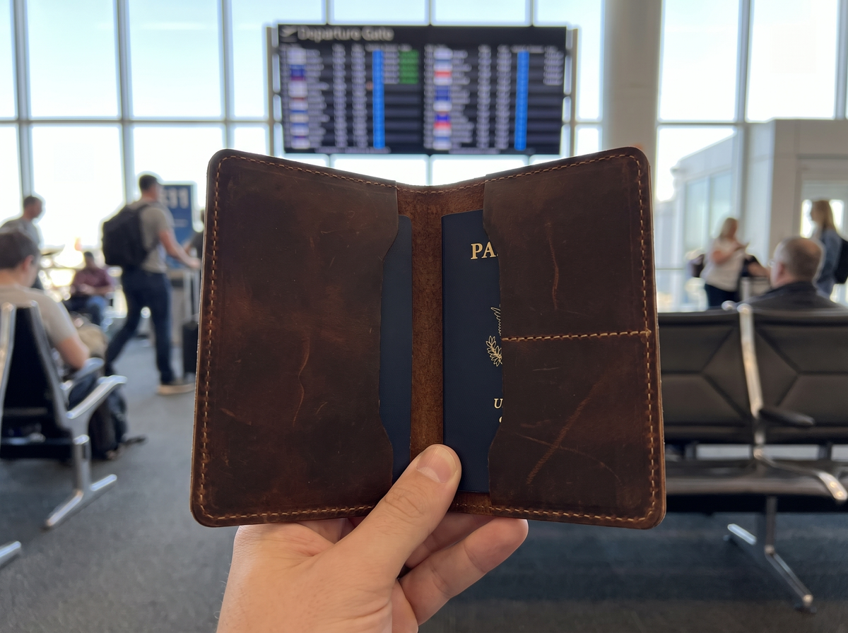 Boarding pass, cards, done
