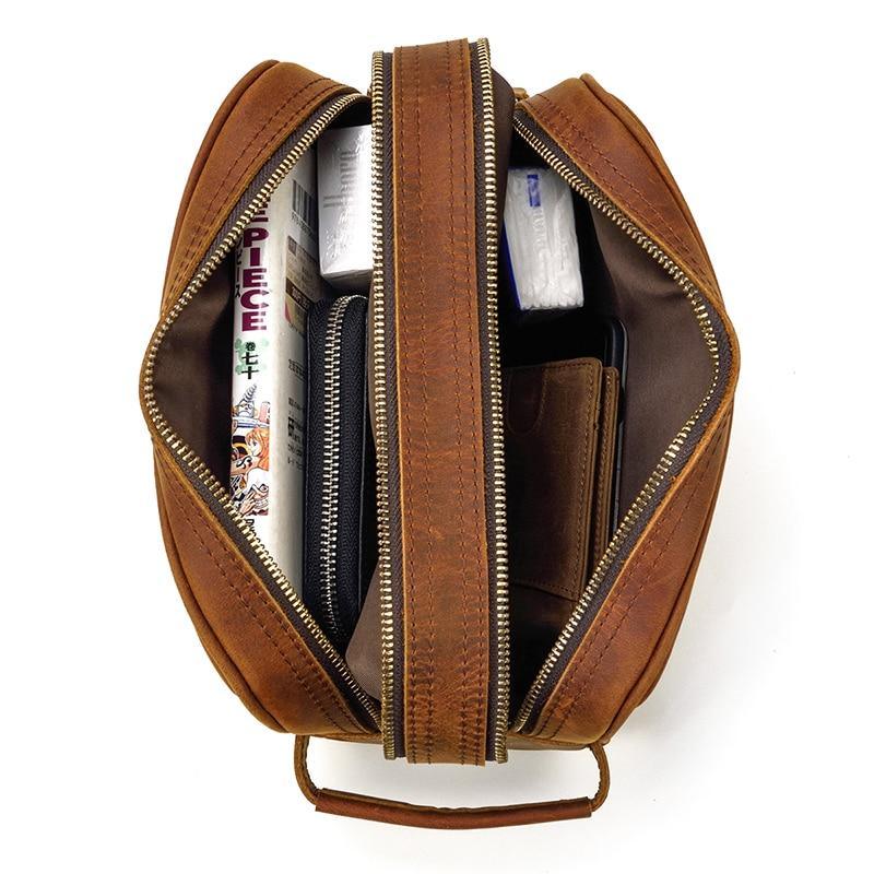 The Peregrino – Leather Travel Toiletry Bag | Verrone