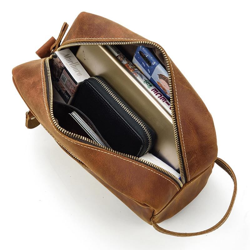 The Viaggio – Leather Toiletry Bag | Verrone