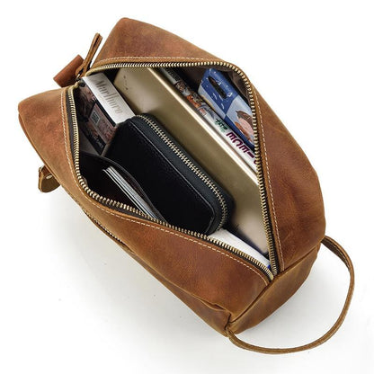 The Viaggio – Leather Toiletry Bag | Verrone