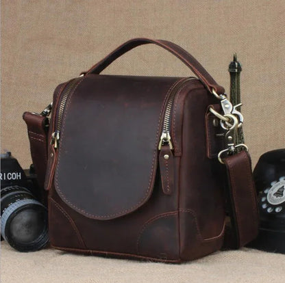 The Lucera – Small Leather Camera Bag | Verrone