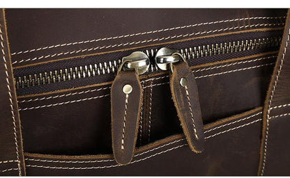The Portofino – Round Leather Weekender | Verrone