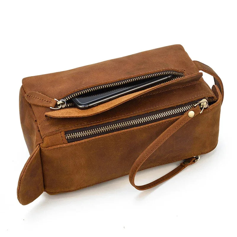 The Sorano – Leather Dopp Kit | Verrone