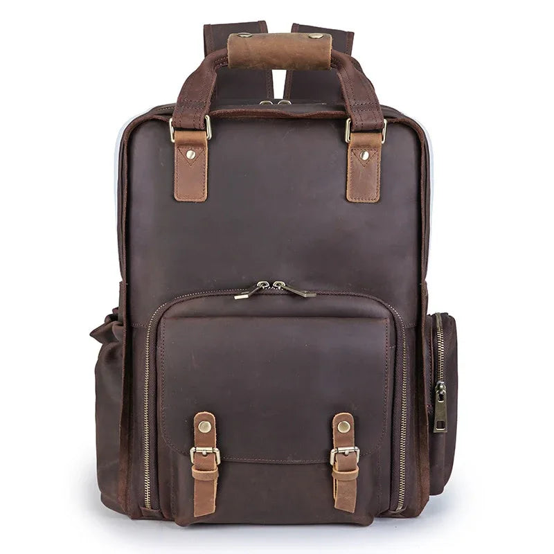 The Fermo – Leather Camera Backpack | Verrone