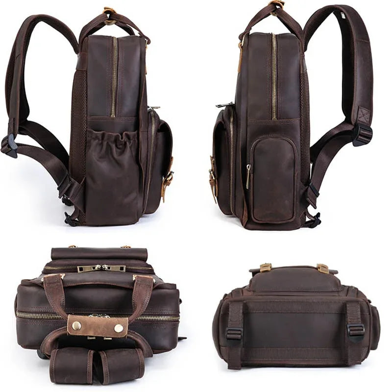 The Fermo – Leather Camera Backpack | Verrone