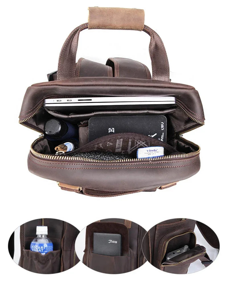The Fermo – Leather Camera Backpack | Verrone