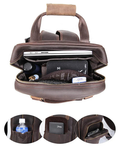 The Fermo – Leather Camera Backpack | Verrone