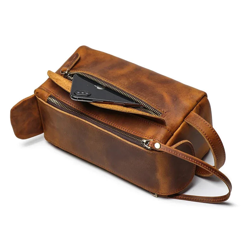 The Sorano – Leather Dopp Kit | Verrone