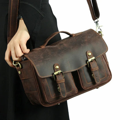 The Vistano – Leather Camera Crossbody | Verrone