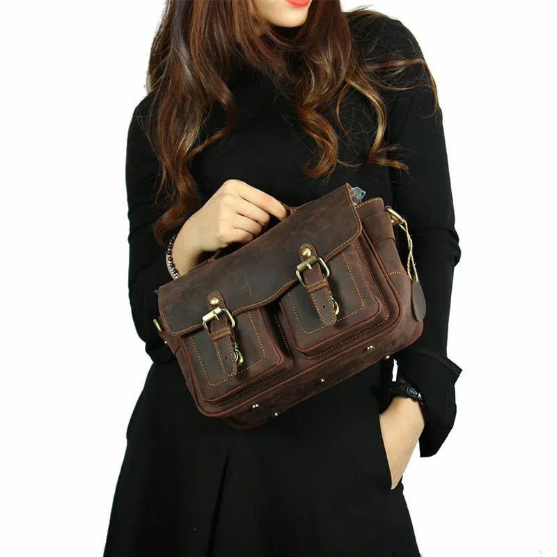 The Vistano – Leather Camera Crossbody | Verrone
