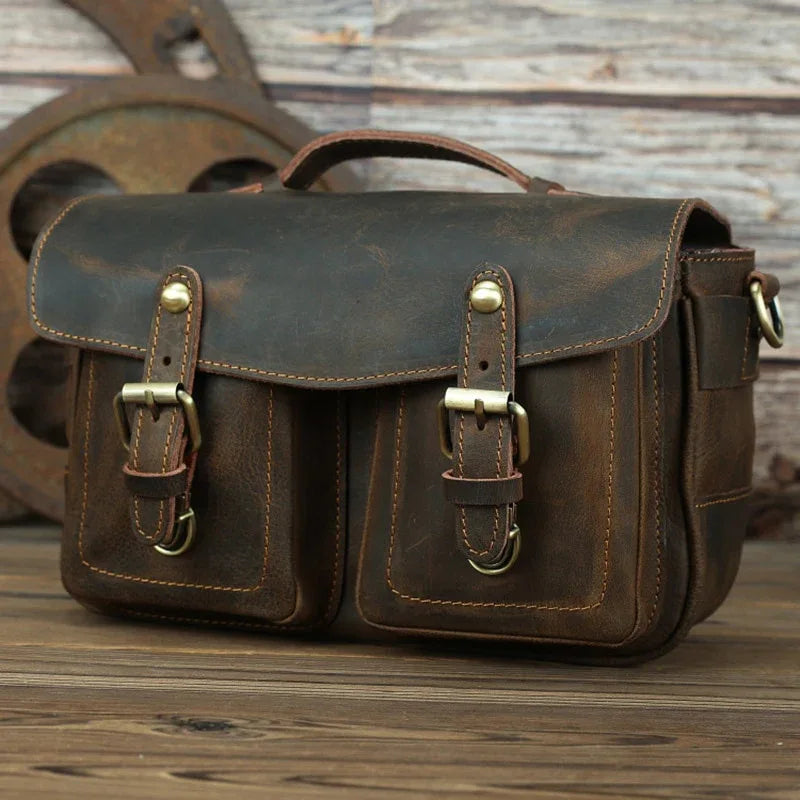 The Vistano – Leather Camera Crossbody | Verrone