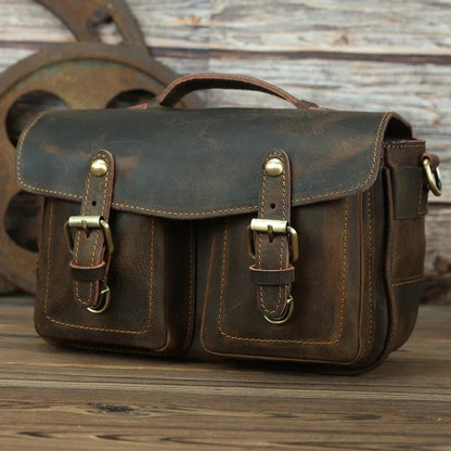 The Vistano – Leather Camera Crossbody | Verrone