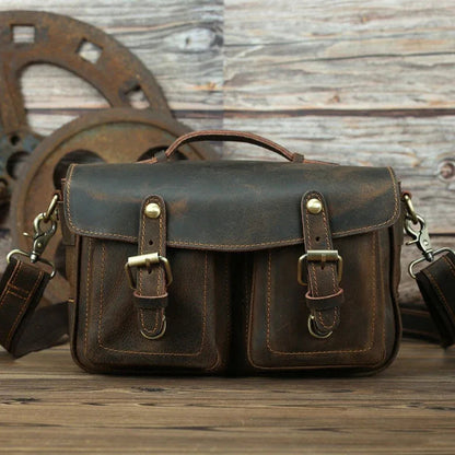 The Vistano – Leather Camera Crossbody | Verrone