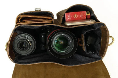 The Vistano – Leather Camera Crossbody | Verrone