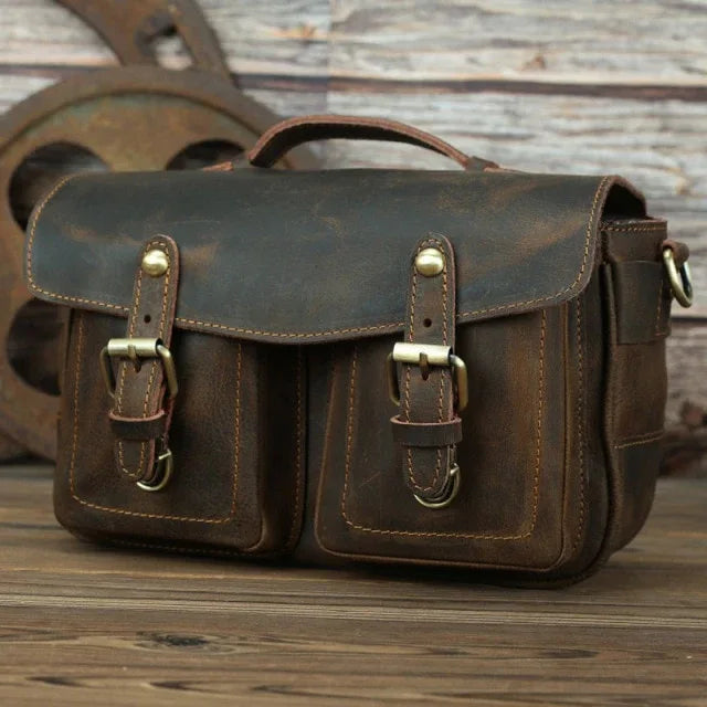 The Vistano – Leather Camera Crossbody | Verrone