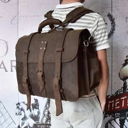 The Palazzo – Large Leather Messenger | Verrone