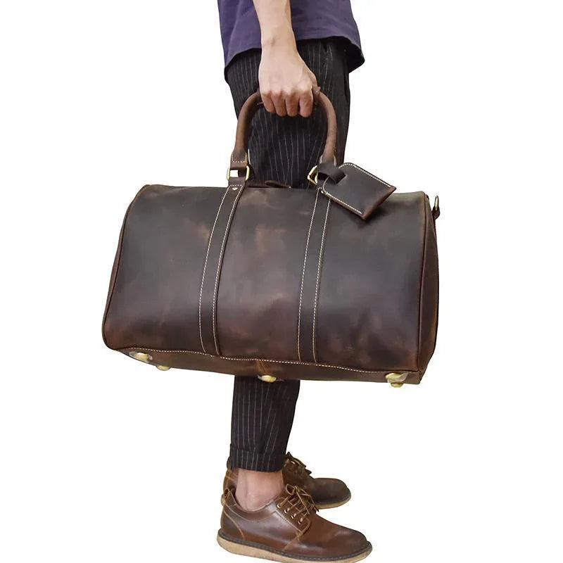 The Salerno – Handcrafted Leather Duffle | Verrone
