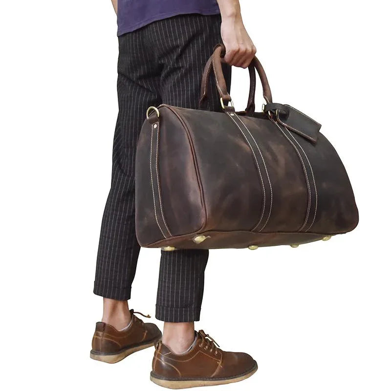The Salerno – Handcrafted Leather Duffle | Verrone