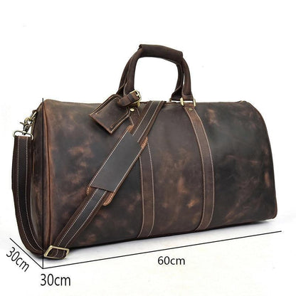 The Salerno – Handcrafted Leather Duffle | Verrone