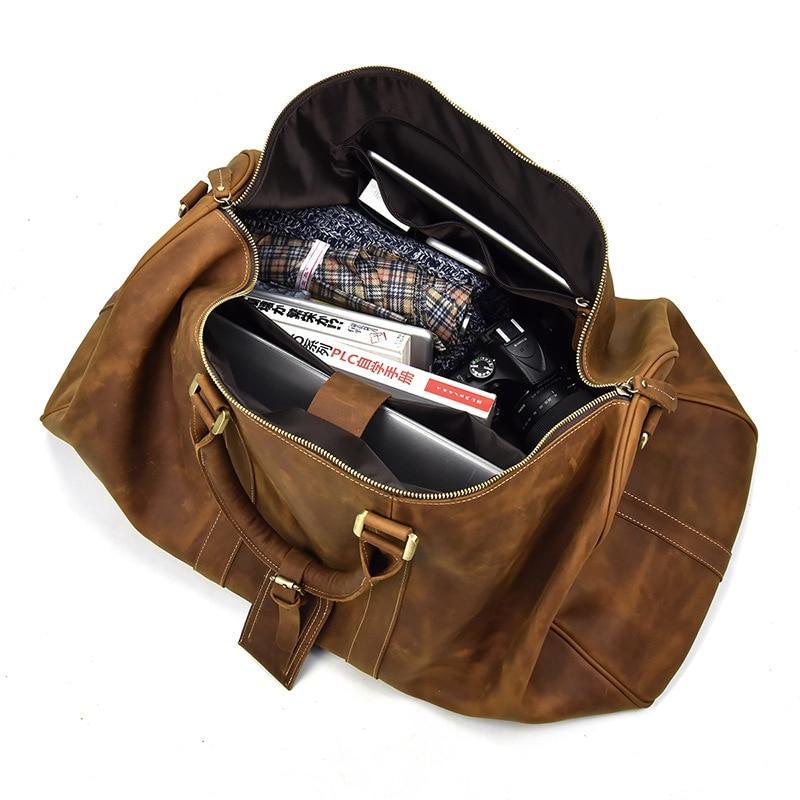 The Salerno – Handcrafted Leather Duffle | Verrone
