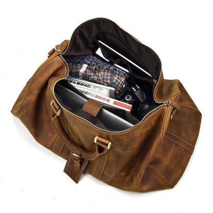 The Salerno – Handcrafted Leather Duffle | Verrone