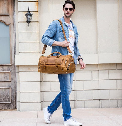 The Livorno – Handmade Leather Duffle | Verrone