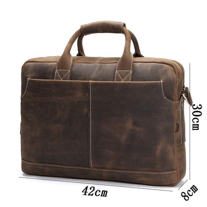 The Ferrini – Vintage Leather Briefcase | Verrone