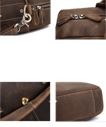 The Ferrini – Vintage Leather Briefcase | Verrone