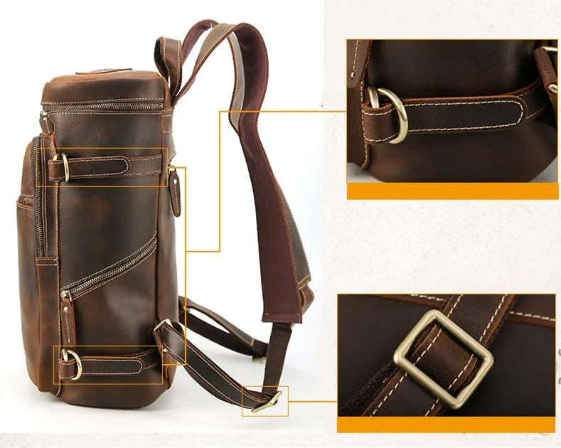 The Valdo – Vintage Leather Backpack | Verrone